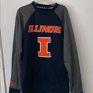University of Illinois Urbana Adidas crew neck